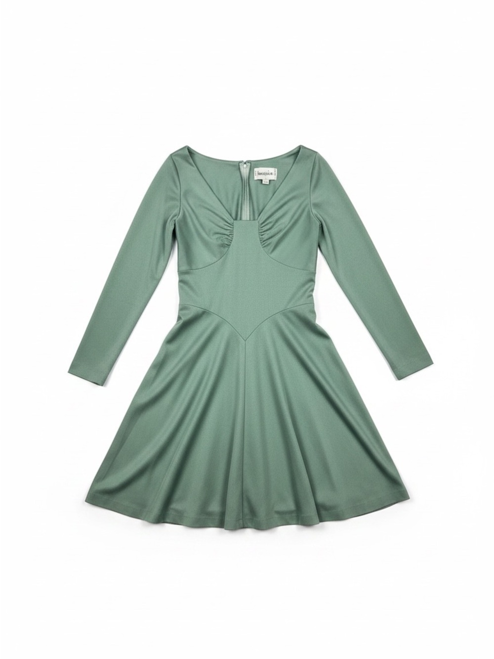 Leonard Sunshine Vintage 70s Slip Dress 12 Sage Green Hong Kong